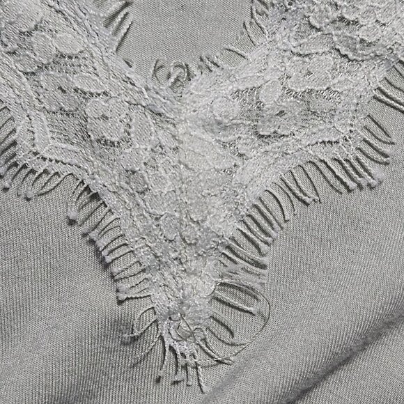 P.O.L Women Sage Lace V-Neck Top Small – Cottagecore, Light Academia, Soft Girl - Picture 5 of 11